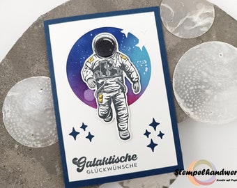 Glückwunschkarte Astronaut inkl. Umschlag