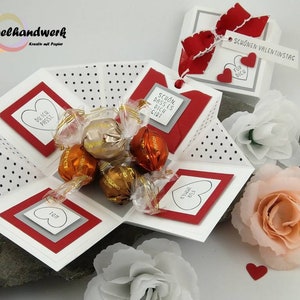 Explosions-Box / Überraschungsbox Liebe Valentinstag Jahrestag Hochzeitstag READY2FINISH Bild 1