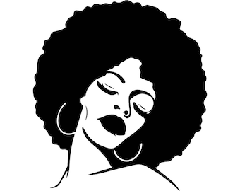 Download Afro silhouette | Etsy