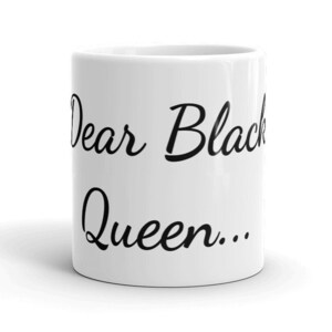 Querida Rainha Negra Carta de Amor Caneca de Café Amor Preto Ideia de Presente de Casamento para Ela