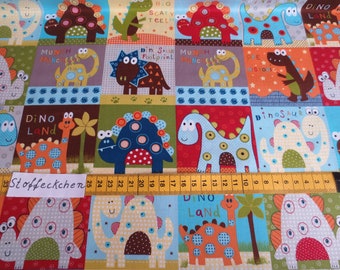 Cotton fabric "little darling" animals