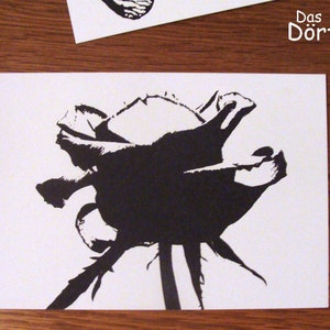 Postkarte "Rose" -  aus Set "Naturschönheit"