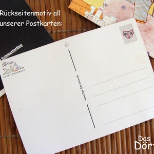 Harlekin Handstand Recycling-Postkarte A6 Bild 2