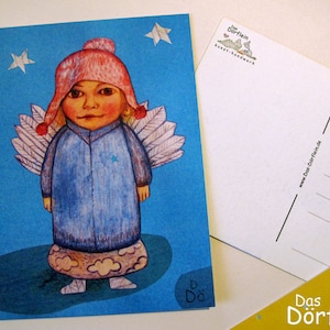 Engel Winter - Postkarte recycling, A6