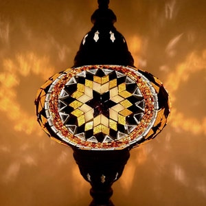 Mosaic Lamp L Oriental Lamp Mosaic Table Lamp Moroccan Turkish Oriental Lamp Mosaic Lamps Samarkand Lights Gold Circle