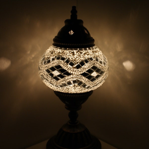 Mosaic - Table Lamp M Oriental Lamp Mosaic Lamp Mosaic Lamps Samarkand Lights Silver