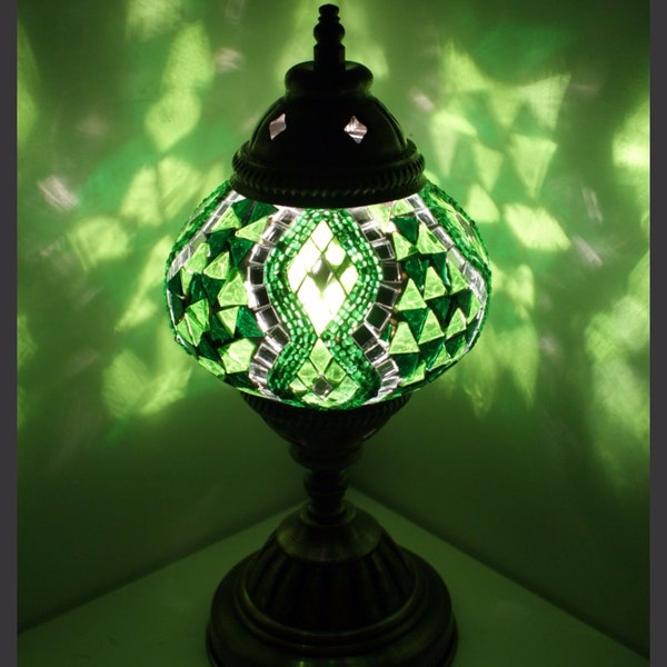 Mosaic - Table Lamp M Oriental Lamp Mosaic Lamp Mosaic Lamps Samarkand Lights Green