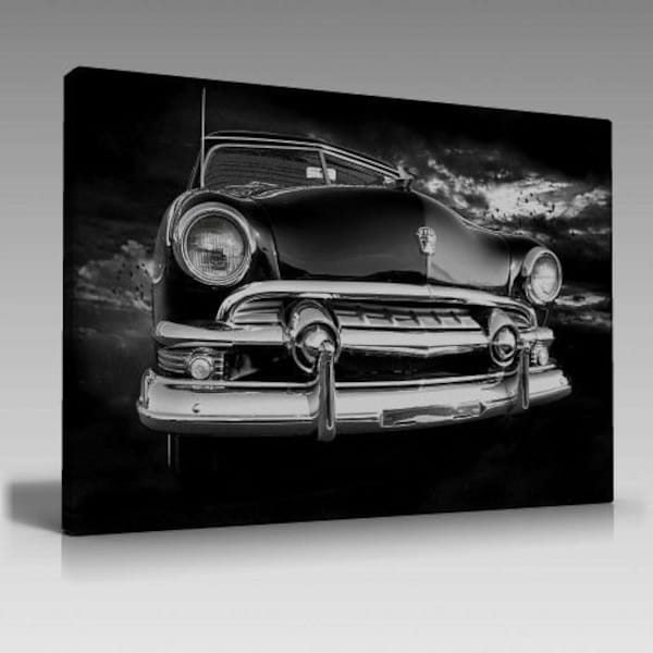 Oldtimer, Classic Car, Us Car, Bild ,Leinwanddruck, Dekoration, Leinwand Wandkunst, Wandkunst, Perfektes Geschenk, Leinwandbild, Canvas