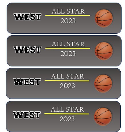 West All Star Printable Downloadable Water Bottle Labels - Etsy