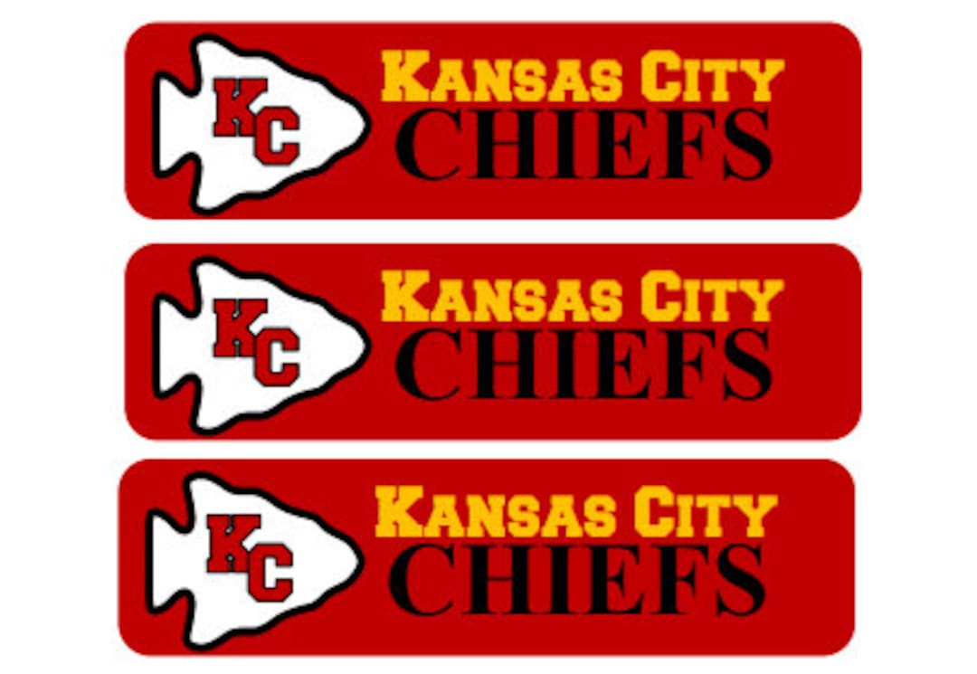 Kansas City Chiefs Printable Downloadable Water Bottle Labels Etsy