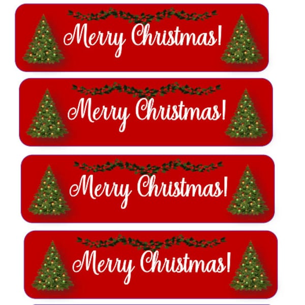 Christmas Labels - Etsy