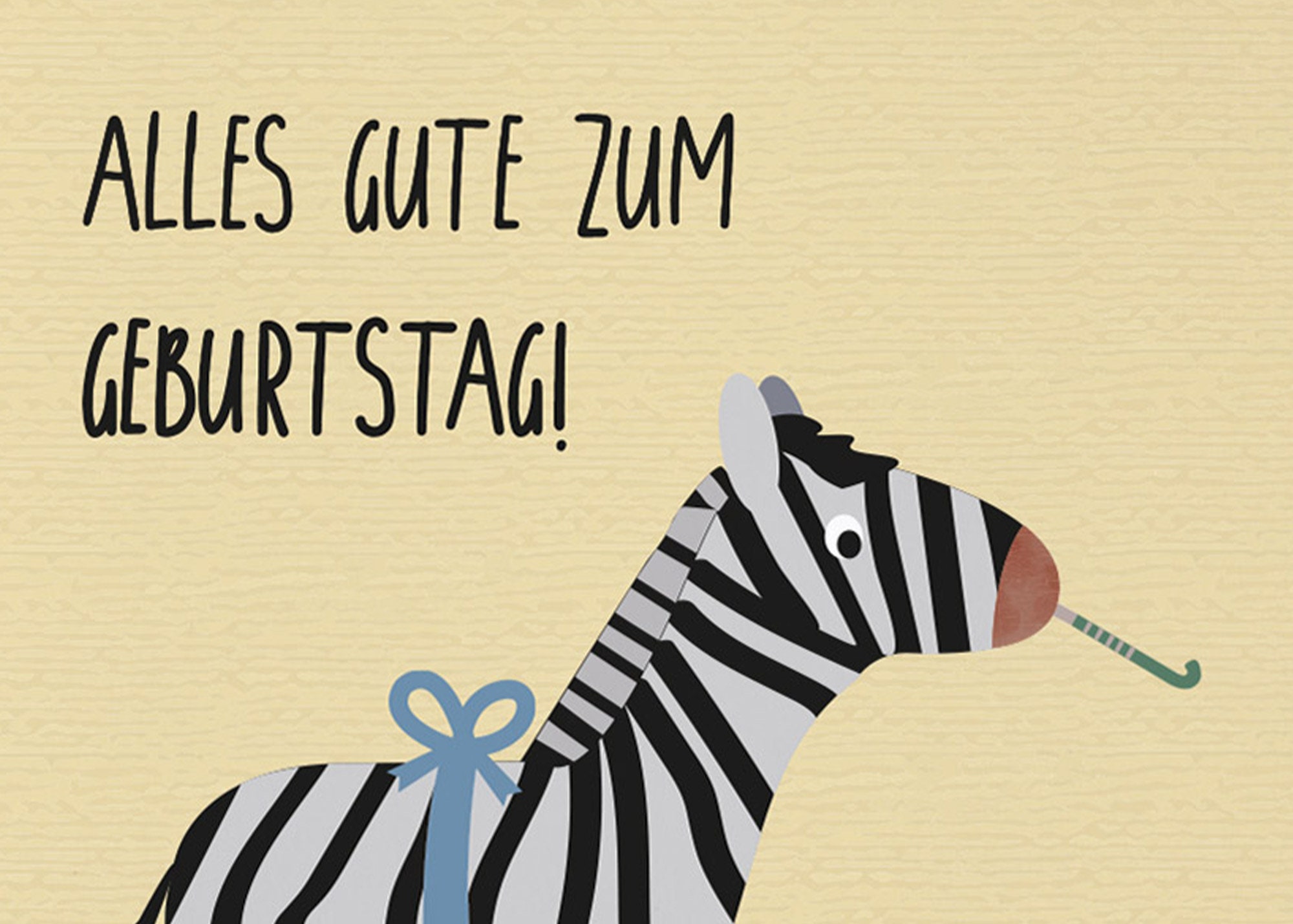 Lustige Geburtstagskarte Für Frauen - Zebra Mit Cocktail - Geschenk Für Schwester, Freundin & Co.