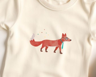 Bügelbild für Kinder / Waldtiere, Fuchs / Bügelpatch, Bild zum Aufbügeln