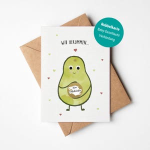 20 Pronostics-Karten Für Gender Reveal – Babyparty Spiel, 15x10 Cm, Aus Dickem Papier, In Europa Hergestellt