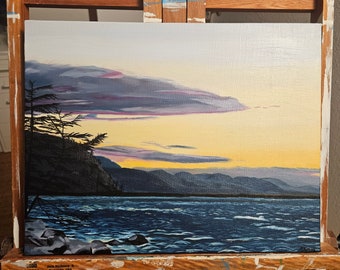 Dungeness Spit Original Oil on Canvas 14x18