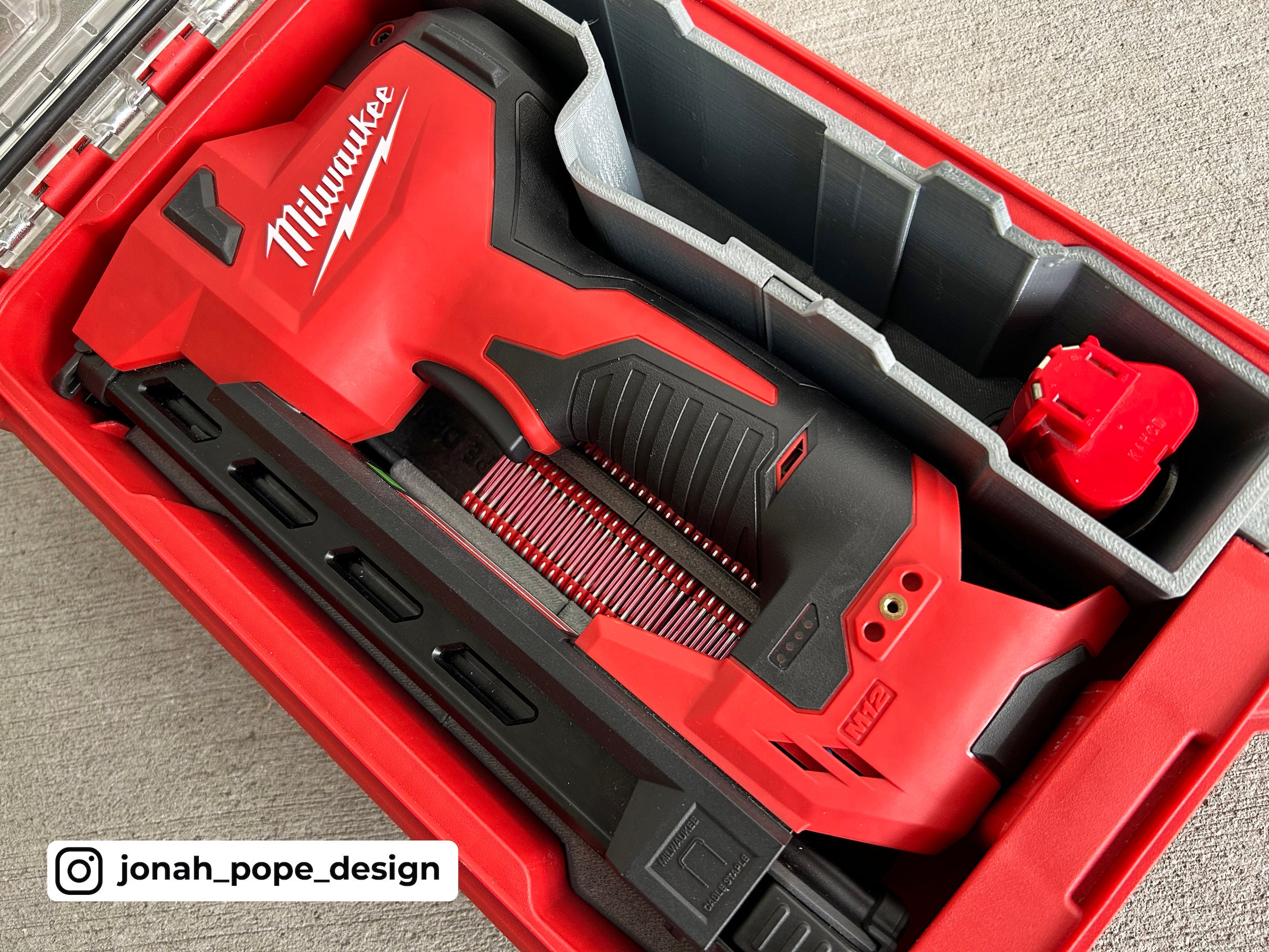 M12 Cable Stapler Insert for Milwaukee Packout by Jonah Pope Design ...