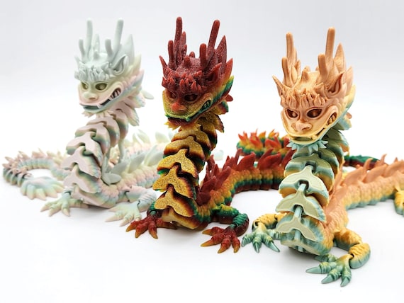 3D Printed Dragon, Articulated Dragon with a Egg, Adults Dragon