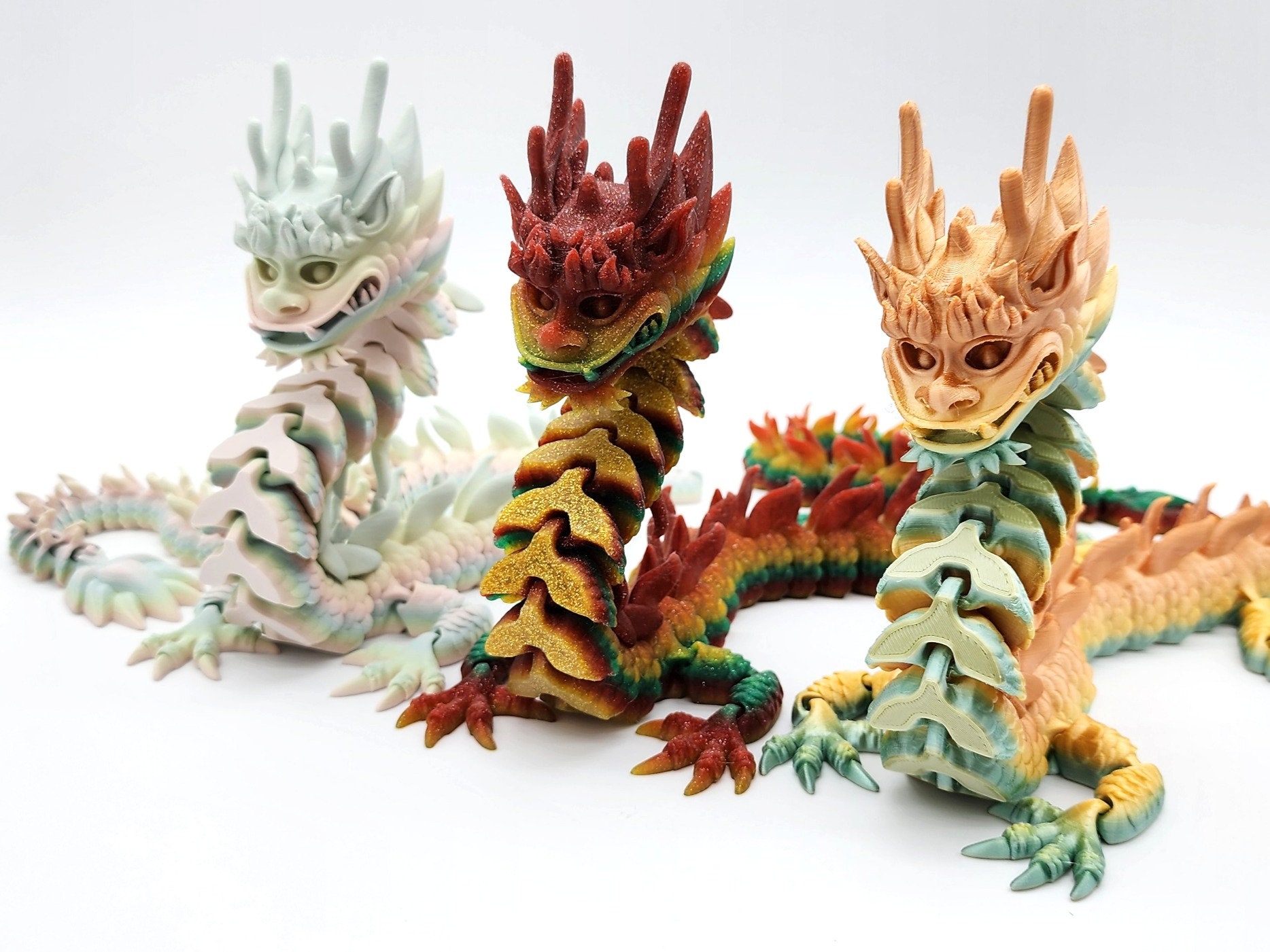 The Best Articulated Dragon Models - Flexible Print in Place for