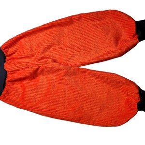 Bloomers orange cotton corduroy plain pockets knee patches 68-164 handmade 74 86 92 98 104 110 116 134 122 128 140