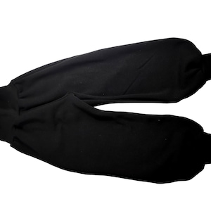 Baggy pants Alpine fleece black plain different versions lined pockets knee patches