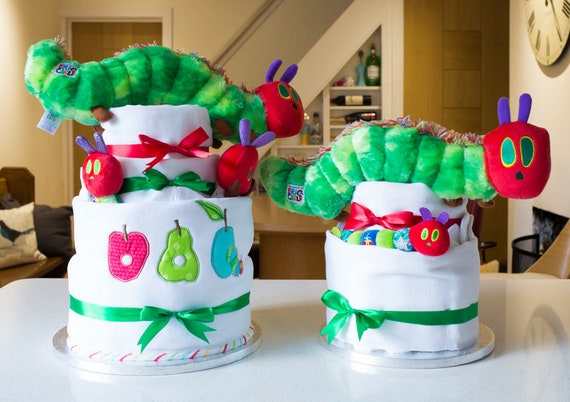 hungry caterpillar nappy cake