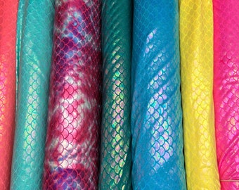 Mermaid Scale Fabric: 4-Way Stretch Nylon Spandex (60" Wide)