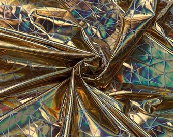 Iridescent Spider Web Spandex Fabric: 4-Way Stretch Costume Material