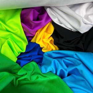 Shiny nylon Spandex fabric 4-way stretch fabric 60" spandex Fabric available in multiple solid color stretchy costumes swimwear active wear