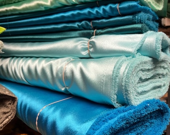 Crepe Back Satin Bridal Fabric for wedding dresses, decorations, drapes, fabric by the yard