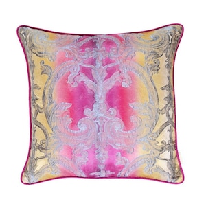 Luxury Botanical Cushion Cover | Scatter Cushion Cover | Throw Cushion Cover | Same Fabric on Both Sides | 45 x 45 cm | 18 Inch Square