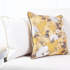 Floral Cushion Cover Pair | Throw Cushion Covers Set | Designer Cushions | Scatter Cushion Cover | 45x45cm Cushion Cover | 18&quot; Cushion Cover