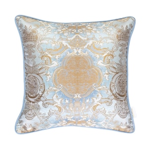 Heraldic Damask Cushion Cover | Throw Cushion Cover | Designer Cushion | Scatter Cushion Cover | 45x45cm Cushion Cover | 18&quot; Cushion Cover