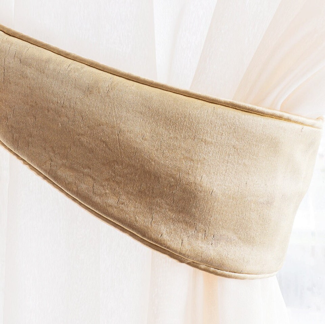 Curtain Tie Backs Fabric Curtain Tiebacks Curtain Etsy UK