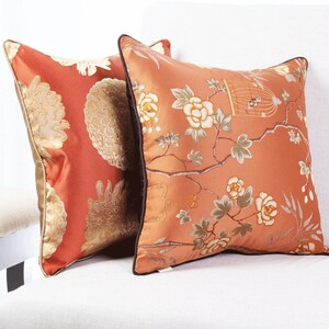 Floral Cushion Cover Set of 2 | Throw Cushion Covers | Designer Cushions | Scatter Cushion Cover | 45x45cm Cushion Cover | 18&quot; Cushion Cover
