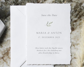 Save the Date Card, SavetheDate, Save the Date Wedding, Save the Date Card, Fine Art, Modern, Minimalist, Olivia Collection