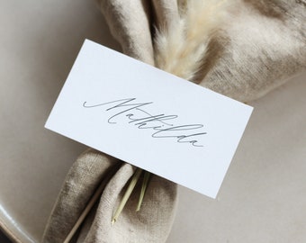 Place cards personalized, name cards, place cards, name cards labeled, name tags print yourself, Mathilda