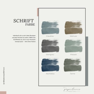 Hochzeitseinladung, Büttenpapier, Hochzeitsset, Moderne Einladungskarte, Minimalistisch, Fine Art, Hochzeitspapeterie, Kollektion Jasmin Bild 7