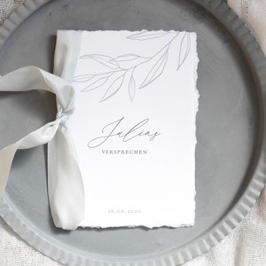 Gelübde Set, Eheversprechen Heft, Ehegelübde Booklet, Eheversprechen mit Namen personalisiert, mein Versprechen, Her Vows, His Vows