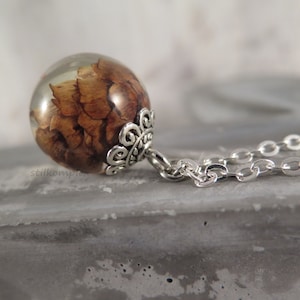 Genuine - cone resin ball - chain silver-colored
