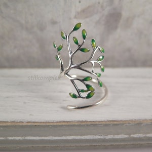 Kinderring Pinguin - 925 Sterling Silber Ring Mit Emaille Verstellbar