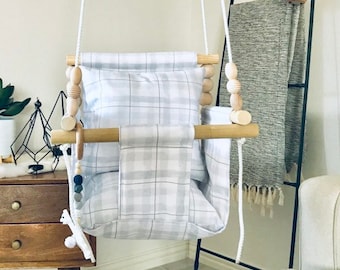 Made in USA,Baby swing, High back Baby swing, Baby Gift, nursery decor, baby swing, , indoor swing, toddler swing