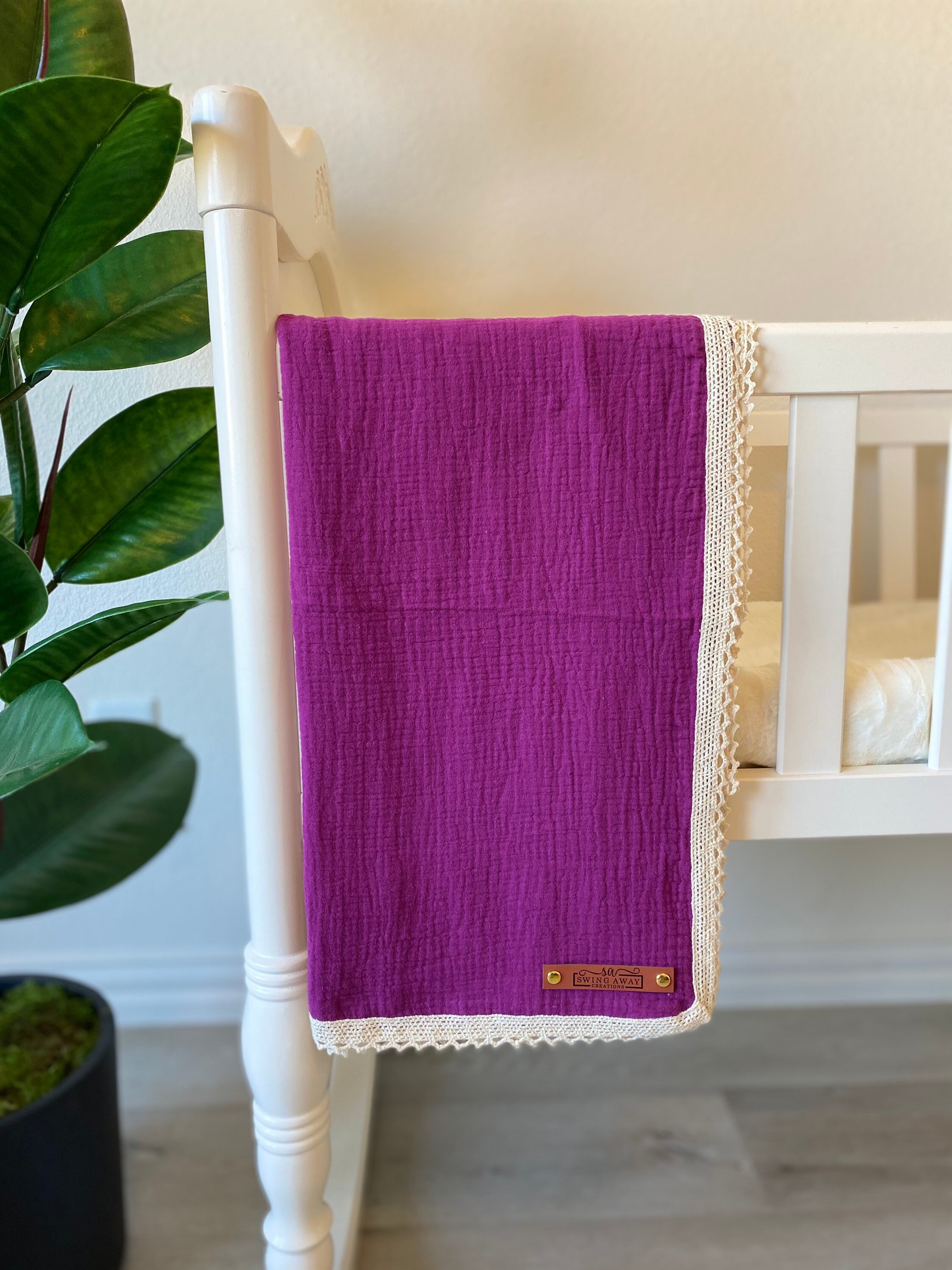 Baby blanket boho fringe baby blanket swaddle blanket ships Etsy