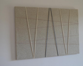 Memo board made of felt in beige