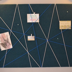 Pinnwand - Kork / petrol - 70x100 cm
