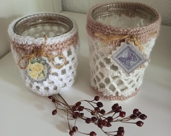 Lantern shabby tealight decoration