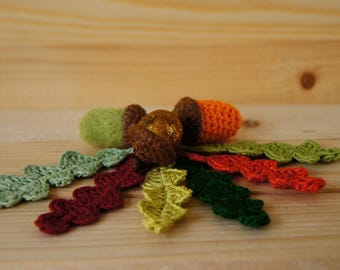Crochet pattern - Autumn leaves