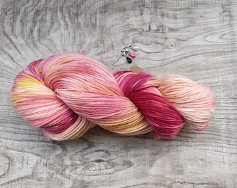 Sock wool...100% plant dyeing/hand dyeing/solar dyeing 1x 100g