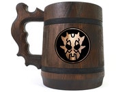 Maul Beer Mug Star Wars Personalizes Beer Stein Gift Ideas For Men Beer Tankard Wooden Gift Gift Idea For Men Wedding Beer Gift