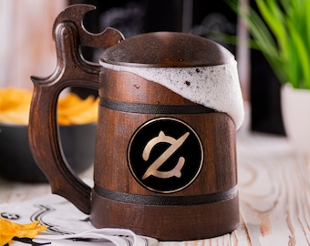 Gamer Gift Geek Gift Gift Idea Tricorn Beer Stein Destiny Wooden Tankard Destiny Beer Mug Gamer Gift Geek Gift Gift Idea Tricorn Beer Stein Destiny Wooden Tankard Destiny Beer Mug