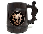 Maul Beer Mug Star Wars Personalizes Beer Stein Gift Ideas For Men Beer Tankard Wooden Gift Gift Idea For Men Wedding Beer Gift